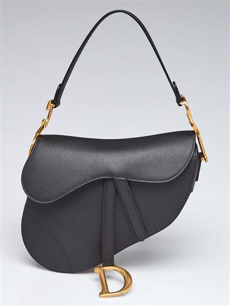 vintage black Dior saddle bag